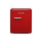 Montpellier MAB50R Retro Table Top Fridge Red