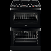AEG CCB6740MCB 60cm Double Oven Electric Cooker with Ceramic Hob - Black