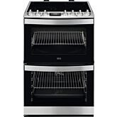 Aeg CCB6741ACM 60cm double oven ceramic hob cooker
