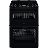 Aeg CCX6540ACB 
60Cm Cooker with Double Oven - Black