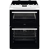 Aeg CCX6540ACW 
60Cm Double Oven With Thermaflow? Fan Operated Main Oven And Conventional Top Oven, 