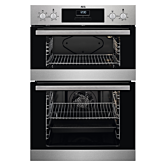 AEG DEX33111EM 59.4cm Built In Electric Double Oven - Stainless