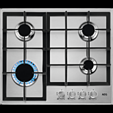 AEG HGB64200SM 60cm Gas Hob - Stainless Steel