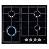 Aeg HGX64200SB 60cm Slimline Gas Hob - Black