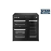 Belling 444411795 Cookcentre 90Cm Electric Induction Range Cooker - Black