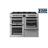 Belling 444411806 110Cm Dual Fuel Cookcentre Range Cooker - Stainless Steel