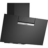 Bosch DWK87FN60B 80Cm Wide Wall Mounted Clear Glass Cooker Hood - Black