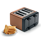 Bosch TAT4P449GB 4 Slice Toaster - Copper