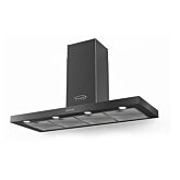 Britannia 544446328 BRIT POETICO 120 Flat Black Chimney Hood