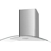 CATA UBSCG600SS 60Cm Curved Glass Cooker Hood 