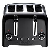 Dualit 46205 4-Slice Peek And Pop Toaster In Gloss Black