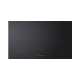 Fisher And Paykel CI904CTB1 90Cm Wide Frameless 4 Zone Induction Hob - Black Glass