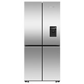 Fisher And Paykel RF500QNUX1 79cm Wide Quad Door Recessed Fridge Freezer with Ice and Water