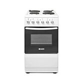 Haden HES050W 50cm Electric Cooker with Solid Plate Hob - White 