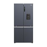 Haier HCR5919EHMB 90Cm Freestanding American Fridge Freezer - Brushed Black