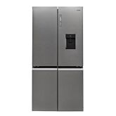 Haier HTF_520IP7 90.5Cm Plumbed Water And Ice Frost Free American Style Fridge Freezer - Platinum In