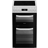 Hotpoint HDE5VDCW Electric Freestanding Double Cooker: 50Cm White