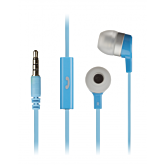 Kit Sound KSMINIBL Blue Mini Earphones With Mic