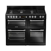 Leisure CS110F722K 110cm Range Dual Fuel Cooker - Black