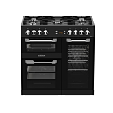 Leisure CS90F530K 90cm Dual Fuel Rangecooker with Triple Oven and Gas Hob - Black