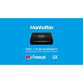 Manhattan SX Freesat TV Box 200+ Channels HDMI + AV kit included