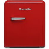 Montpellier MAB55R 46 Ltr Table Top Retro Mini Fridge Red 