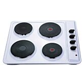Montpellier SP601W 60Cm 4 Zone Solid Plate Hob