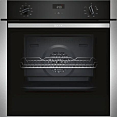 Neff B3ACE4HN0B Slide & Hide 59.4cm Built In Electric Single Oven - Stainless Steel