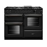 Rangemaster AURAO110DFPCBL/YX1 Aura 110Cm Dual Fuel Black Range Cooker - Black