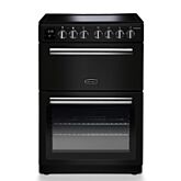 Rangemaster PROPL60ECBL/C 128190 PROFESSIONAL PLUS 60 CERAMIC BLACK/CHROME Freestanding Electric Cooker