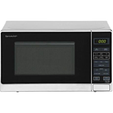Sharp R272SLM 20 Litre Solo Microwave - Silver