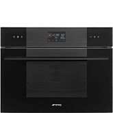 Smeg SO4102M1B3 45cm Linea Combi Microwave Midnight Black