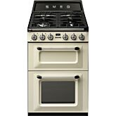 Smeg TR62P 60cm Cream Two Cavity Dual Fuel Traditional Victoria Style Cooker
