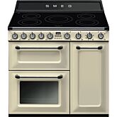 Smeg TR93IP2 90cm Victoria Electric Range Cooker -  Cream