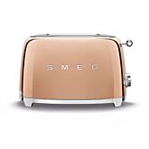 Smeg TSF01RGUK 2 Slice Retro Rose Gold Toaster