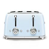 Smeg TSF03PBUK 4 Slice 50'S Style Pastel Blue 4 Slice Side By Side Toaster 