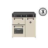 Stoves 444411854 Richmond 90Cm Electric Induction Range Cooker - Cream