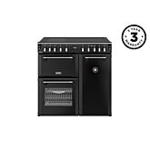 Stoves 444411869 Richmond Deluxe 90Cm Electric Induction Range Cooker - Black