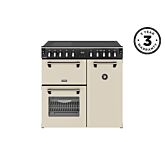 Stoves 444411870 Richmond Deluxe 90Cm Electric Induction Range Cooker - Cream