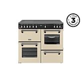 Stoves 444411874 Richmond Deluxe 100Cm Electric Induction Range Cooker - Cream