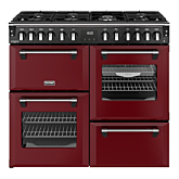 Stoves 444412020 Richmond Deluxe 100Cm Dual Fuel Range Cooker - Red