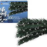 The Christmas Workshop 77470 200 Bright White Chaser Lights With Ultra Bright Leds