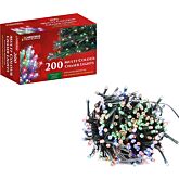 The Christmas Workshop 77490 200 Multi Coloured Chaser Lights With Ultra Bright Leds