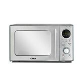 Tower KOR3000DSLT 20 Litre Dial Microwave In Stainless Steel