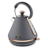 Tower T10044RGG Cavaletto 3Kw 1.7 L Pyramid Kettle Grey & Rose Gold