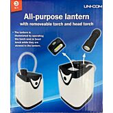 Unicom 66064 All-Purpose Lantern, 3 In 1 Removeable Torch And Head Torch