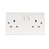 2 Gang 13A Switched Socket