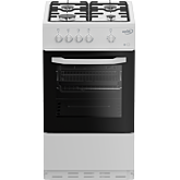 Zenith ZE501W 50cm Gas Single Oven with Gas Hob - White