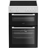 Zenith ZET605W 60cm Electric Cooker with Ceramic Hob - White