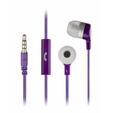 Kit Sound KSMINIPU Purple Mini Earphones With Mic